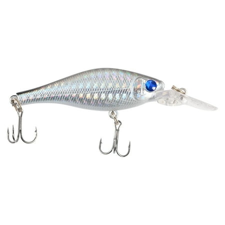 Underwater Minnow Crank Bait - Black Back Lure for Lake & River Fishing