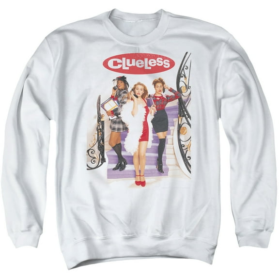 Clueless Clueless Poster Adult Crewneck Sweatshirt White
