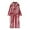 a-Red327, variant on VNKIDY Men's Loungewear Color Block Striped Hooded Bath Robe Long Sleeve Soft Loungewear With Belt For Casual Daily Home Relaxation Leisure Activities Cozy Homewear