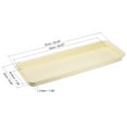 thumbnail image 2 of Uxcell 57x22cm Plastic Rectangular Plant Pot Saucer Flower Drip Tray, Beige, 2 of 5