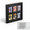 6-Card, variant on 10-Card Wooden Sports Trading Card Display Frame with Tempered Glass