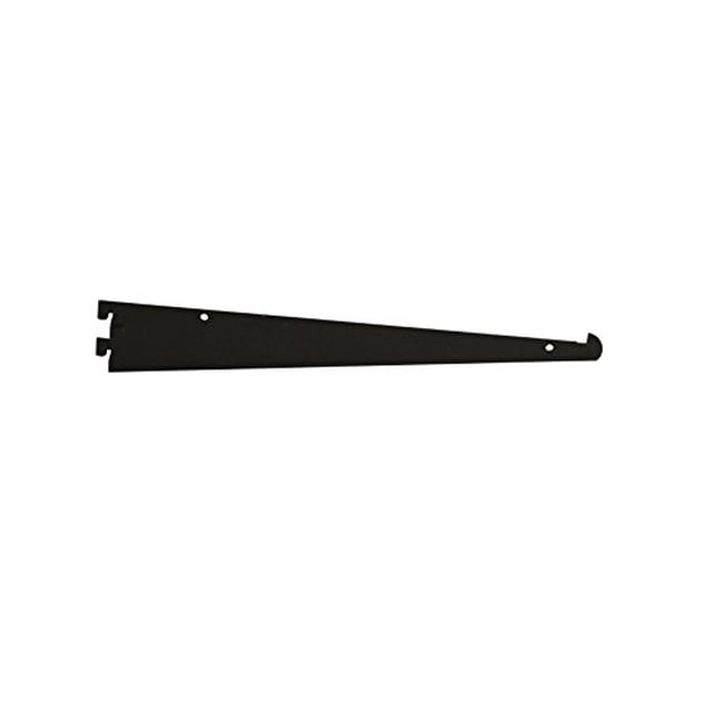 Econoco GA12/MAB 12" Tap-in Style Shelf Bracket - Black Color,Pack Size - 25