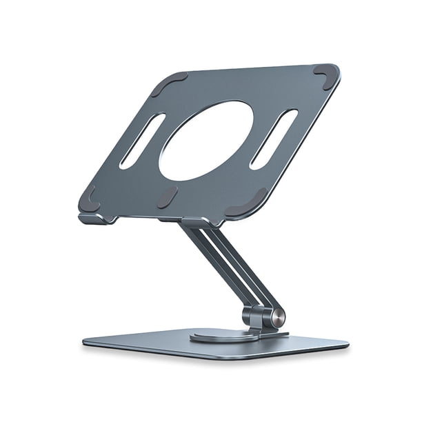 Tholdsy Soporte plegable para tableta, altura ajustable, soporte de aleación de aluminio, portátil, para oficina, viaje, manos libres, Electrónica Gris