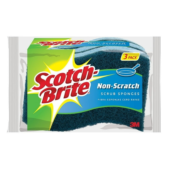 Scotch-Brite Non-Scratch Scrub Sponge, Cleaning Power for Everyday Jobs, 24 Scrub Sponges