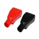 thumbnail image 1 of 1 Par Coche Batería Terminal Aislamiento Cubiertas, 19 mm PVC Rojo Negro, 1 of 1