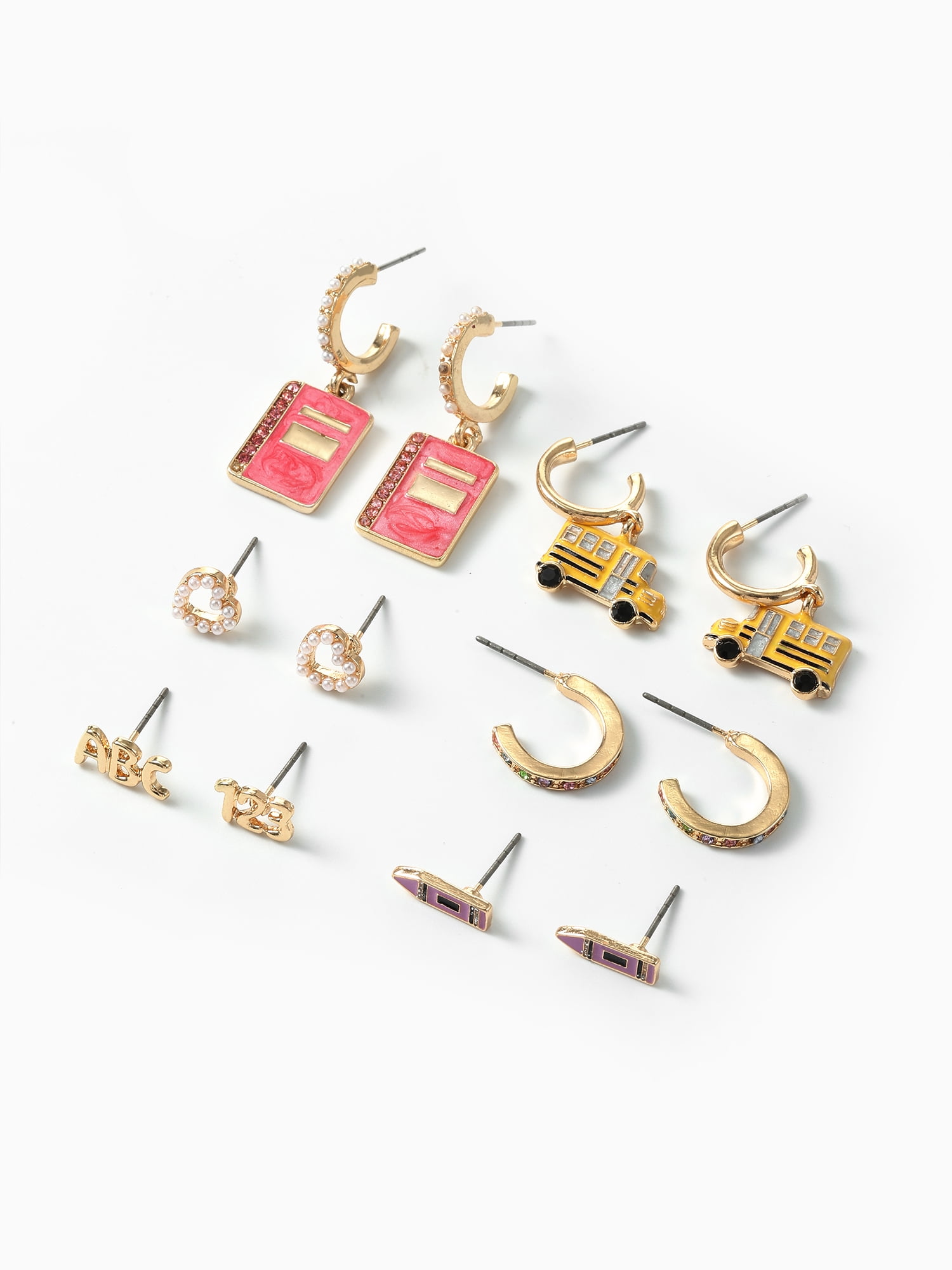 Packed Party Classroom Cutie 6-Piece Earring Set