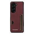 thumbnail image 6 of Allytechgroup Galaxy Z Fold6 Case, Premium PU Leather Slim Fit Shockproof Anti-Scratch Bumper Phone Case Cover for Samsung Galaxy Z Fold 6, Winered, 6 of 8
