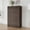 Brownish red 5 Drawer, variant on Modern Wide Oak Fluted 3-Drawer Dresser, Versatile Wooden Storage Cabinet for Bedroom Kids Room Entryway Hallway - Natural