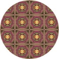 thumbnail image 1 of Ahgly Company Indoor Round Patterned Bronze Brown Area Rugs, 6' Round, 1 of 1