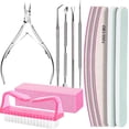 thumbnail image 4 of TOYAN 12-piece manicure and nail removal tool set, polishing strip, dead skin shears, nail polisher, nail picker, polishing set, 4 of 5