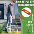 thumbnail image 2 of Aorsher Propane Weed Torch, Flame Thrower Weed Burner Torch for Propane Tank, Heavy Duty Flame Thrower for Weeding, Roofing & Ice Melting, High-Output Burner with 2m Hose, 2 of 7