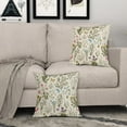 thumbnail image 3 of Spring Floral Pillow Covers 18x18 Set of 2 Sage Green Wild Flower Plant Vintage Botanical Print Decorative Throw Pillow Cases Outdoor Seasonal Farmhouse Decor for Sofa Couch Bed, 3 of 6
