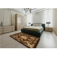 thumbnail image 5 of Ahgly Company Machine Washable Indoor Rectangle Transitional Black Brown Area Rugs, 3' x 5', 5 of 7