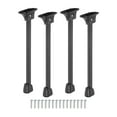 thumbnail image 4 of Tnarru 4 Pcs Pieds de Table Pliants Noirs en Acier au Carbone Polyvalents pour Lit, Portable, Bureau 40 cm, 4 of 8