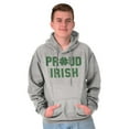thumbnail image 3 of Proud Irish St Patrick's Day Shamrock Hoodie Sweatshirt Women Men Brisco Brands S, 3 of 6