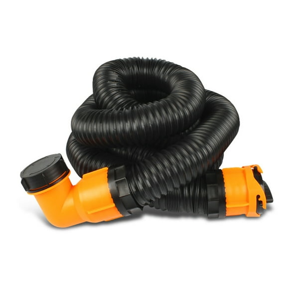 RV Sewer Hose 3-inch Sewage Pipe for RV Shrinkage Length 1.3meter Stretch Length 4.8m
