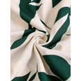 thumbnail image 5 of Womens Dark Green Leaf Print High Waist A-Line Maxi Skirt, Flowing Summer Holiday Skirt, 5 of 8