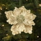 thumbnail image 1 of Christmas Glitter Artificial Flowers Handmading Three Dimensional Magnolia With Glitter Lock Edges Christmas Tree Christmas Wreath Window Fireplace Ornaments, 1 of 6