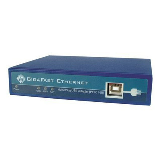 GigaFast HomePlug USB Adaptateur - Adaptateur Réseau - USB - HomePlug 1.0 - Alimentation/données