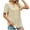 Beige, variant on Scyoekwg Womens Tunic Tops Short Sleeve Trendy Womens Western Clothing Cute T Shirts Womens Summer Fashion Loose Short Sleeve Tops Ladies Blouses Dressy Casual