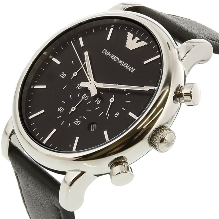 Emporio Armani Classic Leather Chronograph Mens Watch AR1828