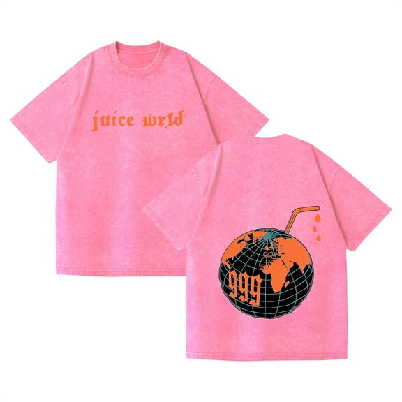 PH DOUBLE L Juice T-shirt Wrld Round Neck Short Sleeve 2025 Casual T-shirt Size XS-3XL,S,Black1