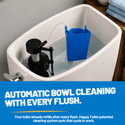 Happy Toilet Cleaner Automatic Toilet Cleaning System, Regular Overflow Tube Fit, 1 Pack
