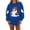 Dark Blue-#005, variant on Dweltoz Halloween Sweatshirts for Women Cute Ghost Pumpkin Graphic Spooky Season Sweaters Oversized Fall Fleece Long Sleeve Crewneck Pullover Tops,Black L