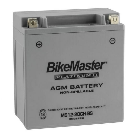 BikeMaster AGM Platinum II Battery MS12-20CH-BS-C For Moto Guzzi Griso 1200 8V 2005-2016