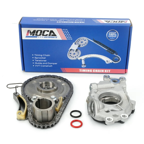 MOCA AUTOPARTS Timing Chain Kit with Oil Pump Fit for 2010-2013 Chevrolet Camaro 6.2L & 2007-2012 Chevrolet Silverado 1500 5.3L & 2007-2009 GMC Yukon XL 1500 5.3L