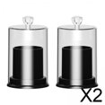 thumbnail image 1 of Organizador De Soportes Para Hisopos Y Bolas De Algodón, 2x2 Piezas, Para Almacenamiento En Baño Y Dormitorio, Color Negro, 1 of 10