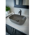 thumbnail image 4 of Rounded Corners Rectangular Concrete Vessel Sink - Dark Gray, 4 of 11