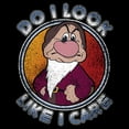 thumbnail image 2 of Men's Disney Snow White Dwarf Grumpy Do I Look Like I Care Pullover Hoodie Color: Black Size: 3XL, 2 of 4