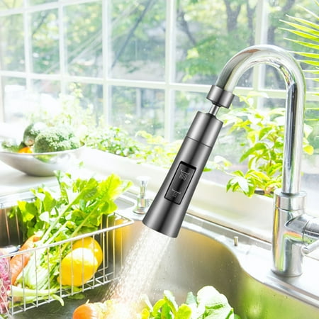 

Dgankt Kitchen Faucet Universal Extension Extended Universal Joint Rotatable Vegetable Basin Pressurized Water Nozzle
