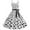 White, variant on Women Vintage Polka Dot 1950s Rockabilly Halter Audrey Dress Retro Floral Evening Swing Dress