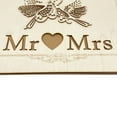 thumbnail image 3 of CIYISON Mr Mrs Wedding Guest Book Personalized Wooden Lovebirds Guestbook Signature Book, 3 of 10
