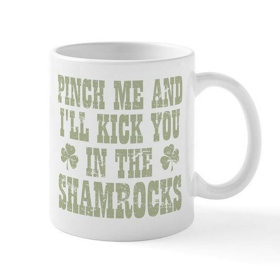 CafePress - Shamrocks Mug - 11 oz Ceramic Mug - Novelty Coffee Tea Cup