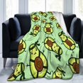 thumbnail image 4 of Cute Avocado Throw Blanket Fleece Flannel Blankets Couch Sofa Bed Blanket for Kids Teen Adults, 4 of 6