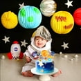 thumbnail image 2 of SPECOOL 16 Pieces Astronaut Space Cake Toppers Outer Space Astronaut Planet Rocket and Stars Kids Space Theme Decorations for Birthday Party Supplies Baby Shower Cake Decorations, 2 of 12