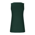 thumbnail image 5 of Fewfanhot Women's U-Neck Slim Fit Tank Top Solid Color Crew Neck Top Casual Soft Lightweight Stretchy All Match Daily Summer Tunic Top, 5 of 6