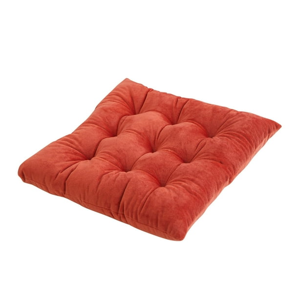 Yhmxh Cojín de terciopelo cristal grueso de color liso para silla de oficina, sofá, taburete de estudiante, cojín ajustable para la cadera
