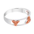 thumbnail image 2 of Expressions Celtic Trinity Knot Rose Gold Vermeil Sterling Silver Ring-7, 2 of 5
