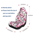 thumbnail image 5 of Rocae Watercolor Flowers Print Seat Covers for Cars Trucks and SUVs,Easy to Install Cover Set-1, 5 of 9