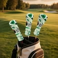 thumbnail image 5 of Yuyamidu Funny Golf Ball Golf Club Head Covers for Woods, Driver, Fairway, Hybrid Waterproof PU Leather Golf Head Cover Green Camo Golf Headcover, 5 of 7