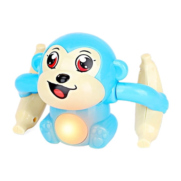 Electric Rolling Monkey Toy With Auto Crawl And Flip Motion For Kids Interactive Play