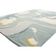 thumbnail image 2 of Bashian  3 ft. 9 in. x 5 ft. 9 in. Greenwich Contemporary Wool & Viscose Hand Tufted Area Rug, Ivory & Aqua, 2 of 6