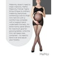 thumbnail image 7 of MeMoi Women's Maternity Mini Fishnet Comfort Tights, Large/X-Large, Black, 7 of 7