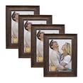 thumbnail image 2 of DECANIT 4x6 Picture Frames Rustic Distressed Brown Wood Pattern High Definition Glass for Table Top Display and Wall Mounting Photo Frame?Pack of 4, 2 of 4