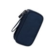 thumbnail image 1 of Travel Electronics Organizer Portable Waterproof for Cable USB Charger Earphone Wire Double Layer Blue, 1 of 8