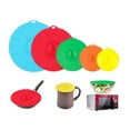 thumbnail image 1 of Ensemble de 5 Couvercles de Stockage Alimentaire en silicone Réutilisables, 1 of 7